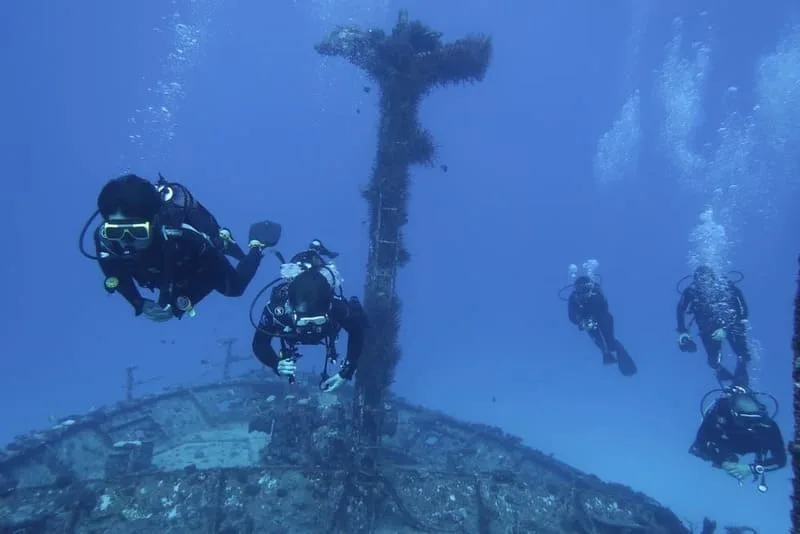 Épave sous marine à l'ile Maurice